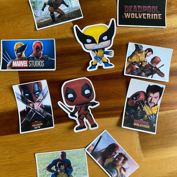 Set Of 10 Deadpool & Wolverine Stickers X-men 97 Marvel Comics Best Friend H2O - Picture 3 of 8